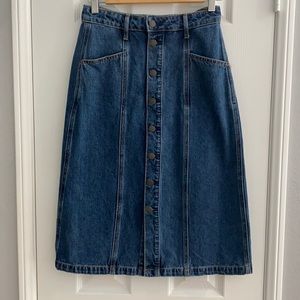 NWOT Old Navy Midi Denim Skirt
